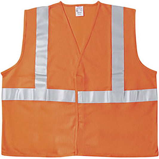 Orange Safety Vest - MCR Safety - Reflective Design