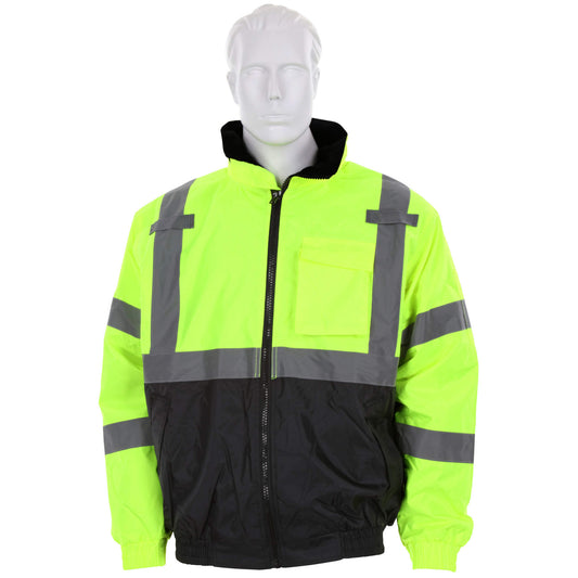 Yellow/Lime Safety Jacket - MCR Safety - Reflective Design