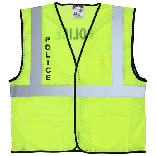 Yellow/Lime Safety Vests - MCR Safety - Reflective Mesh