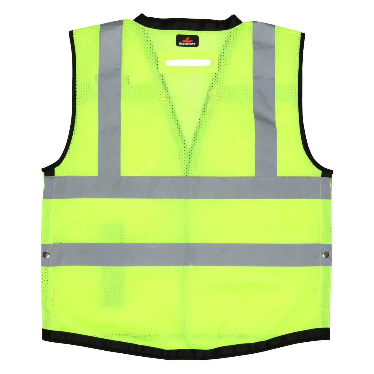Yellow/Lime Safety Vest - MCR Safety - Hi-Vis Design