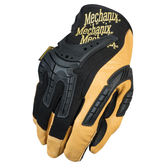 Black/Tan Performance Gloves - Mechanix - Durable Leather