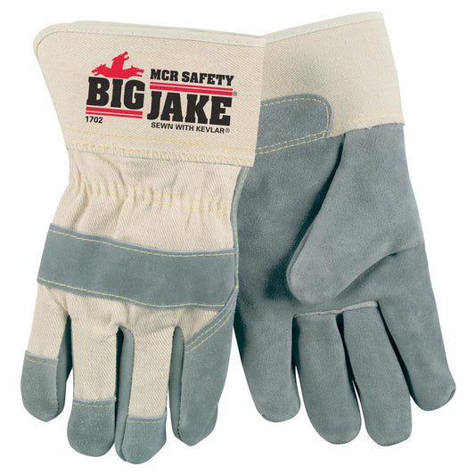 Kevlar Palm Lined Leather Gloves - MCR Safety - Durable Design