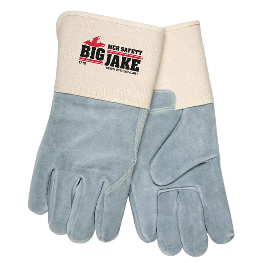 4.5" Safety Cuffs Leather Gloves - MCR Safety - Premium Quality