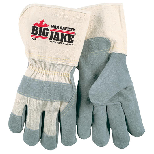 4.5" Gauntlet Duck Cuffs Gloves - MCR Safety - Durable Leather