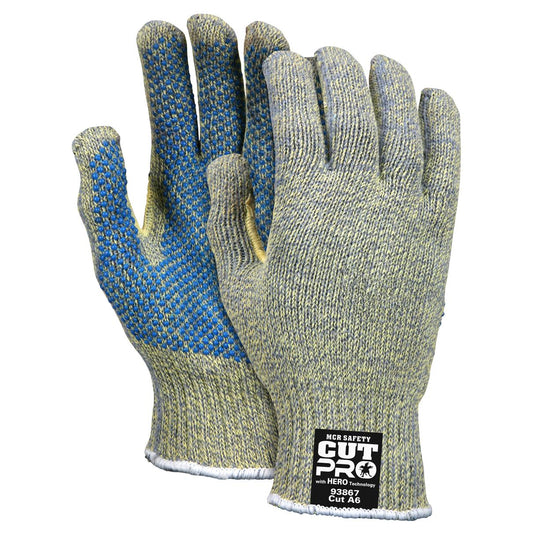 PVC Dotted Gloves - MCR Safety - Cut Resistant