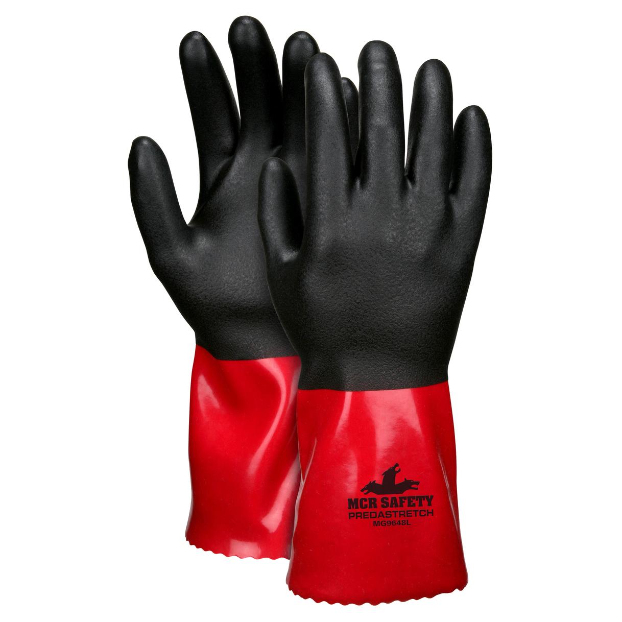 12" Gauntlet Cuffs Rubber Gloves - MCR Safety - Durable Grip