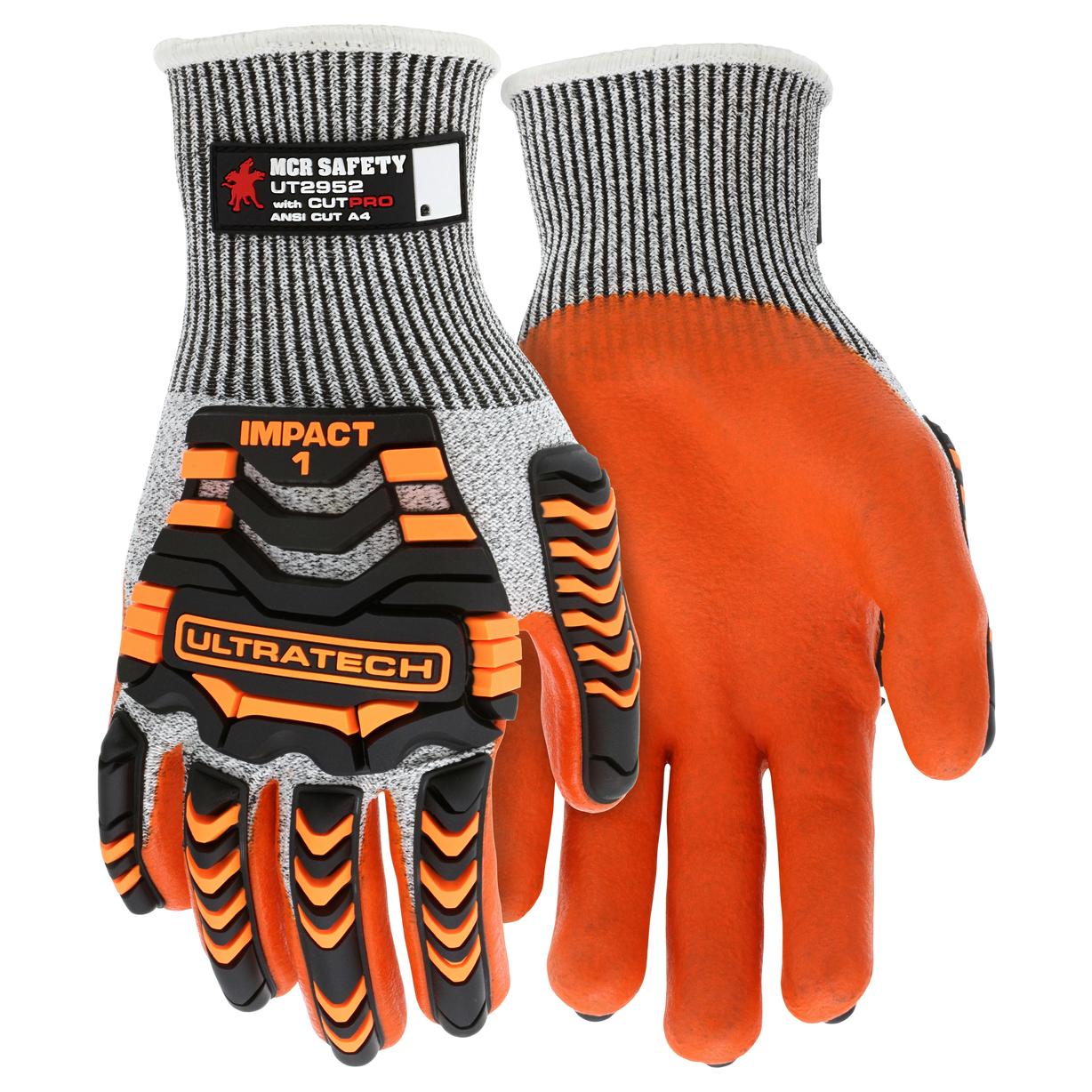 TPR Padded Back Gloves - MCR Safety - Precision Knit