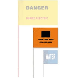 Marking Flags | Presco | Durable Printed Wire - Clear Marking