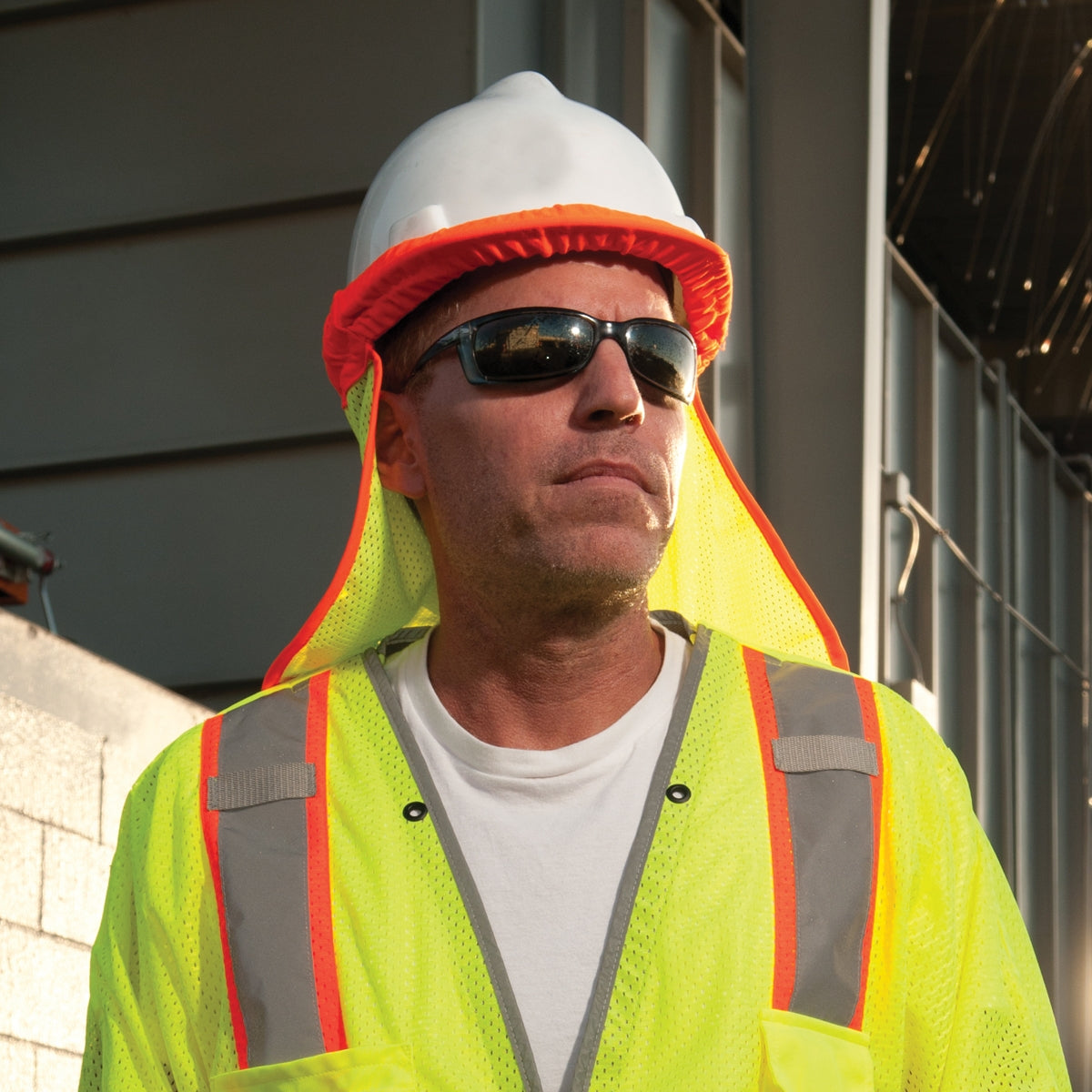 Yellow/Lime Neck Shade - Kishigo - Safety Mesh