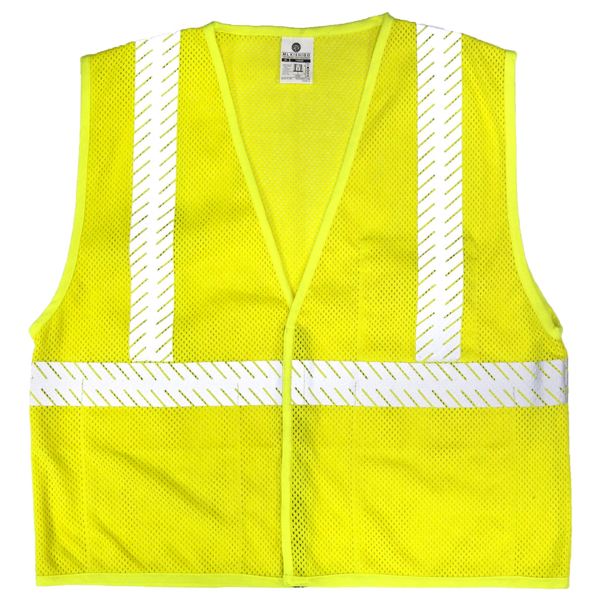 Yellow/Lime Safety Vest - Kishigo - Breathable Mesh Fr