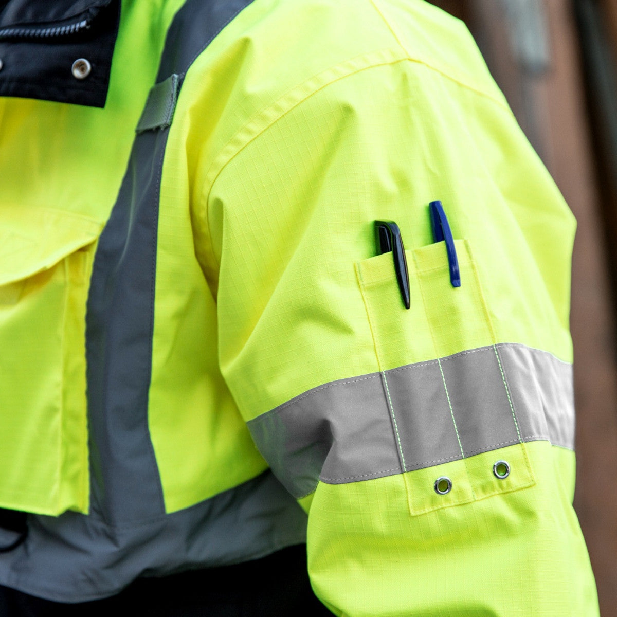 Yellow/Lime Safety Jacket - Kishigo - Ripstop Design