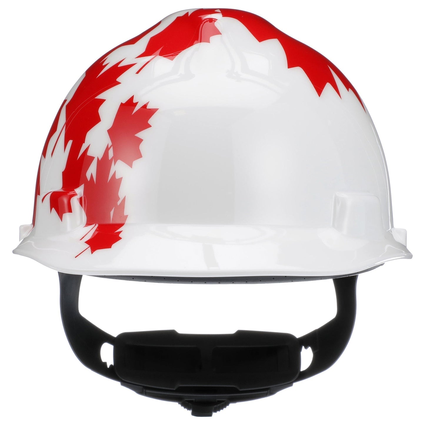 White Red Maple Leaf Hard Hats - MSA - Safety Gear
