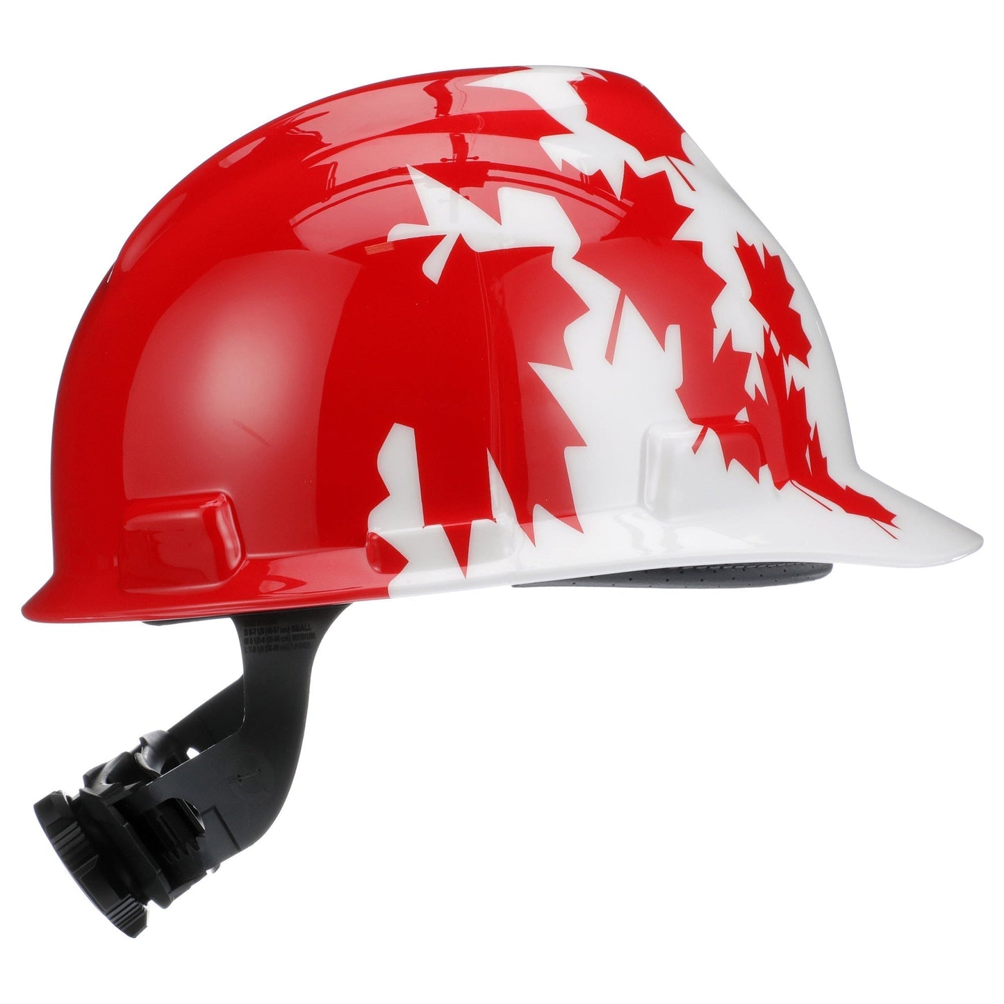 White Red Maple Leaf Hard Hats - MSA - Safety Gear