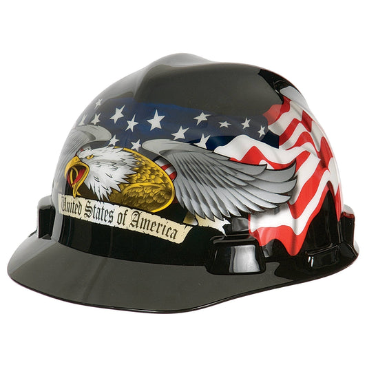 American Eagle Hard Hats - MSA - Patriotic Style