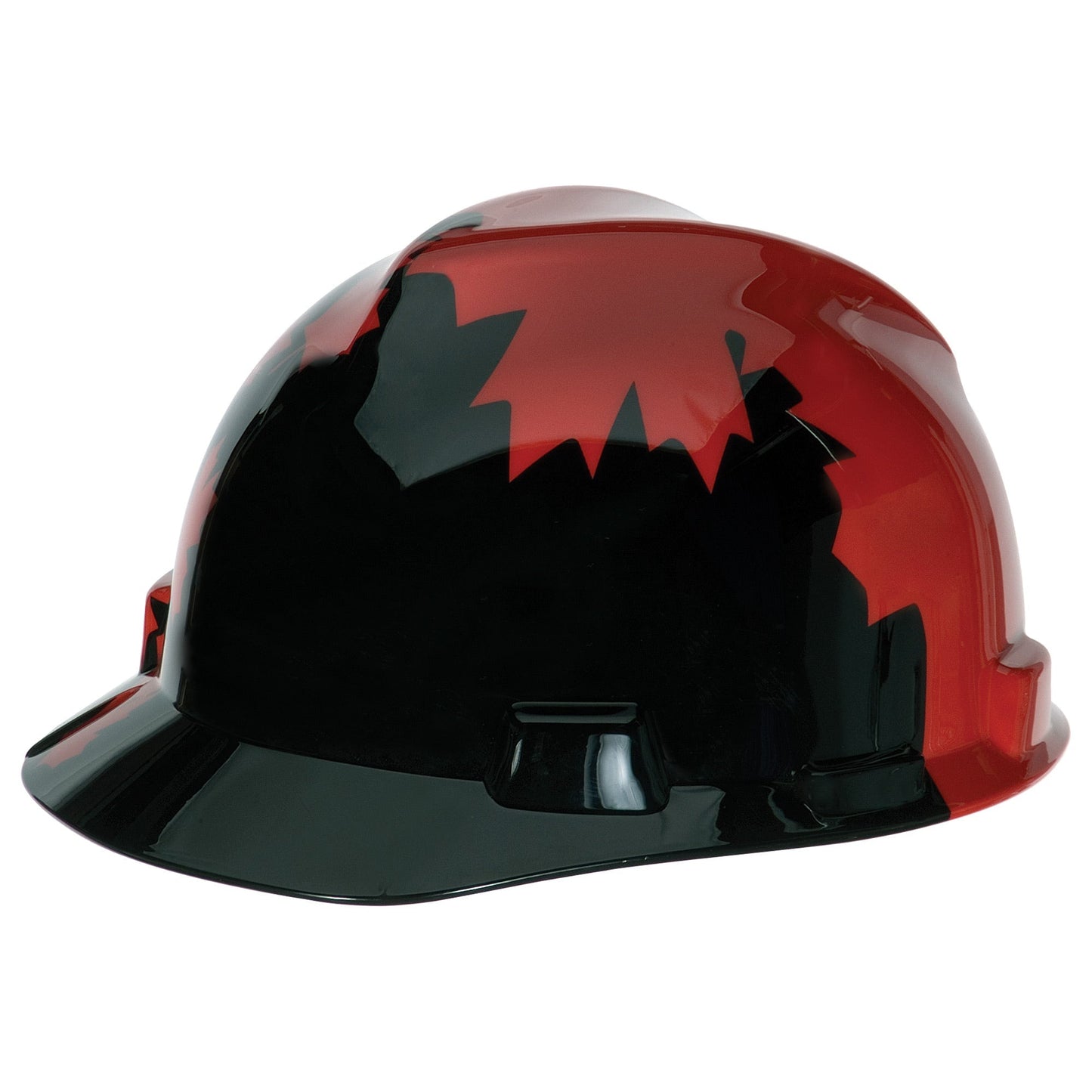 White Red Maple Leaf Hard Hats - MSA - Safety Gear