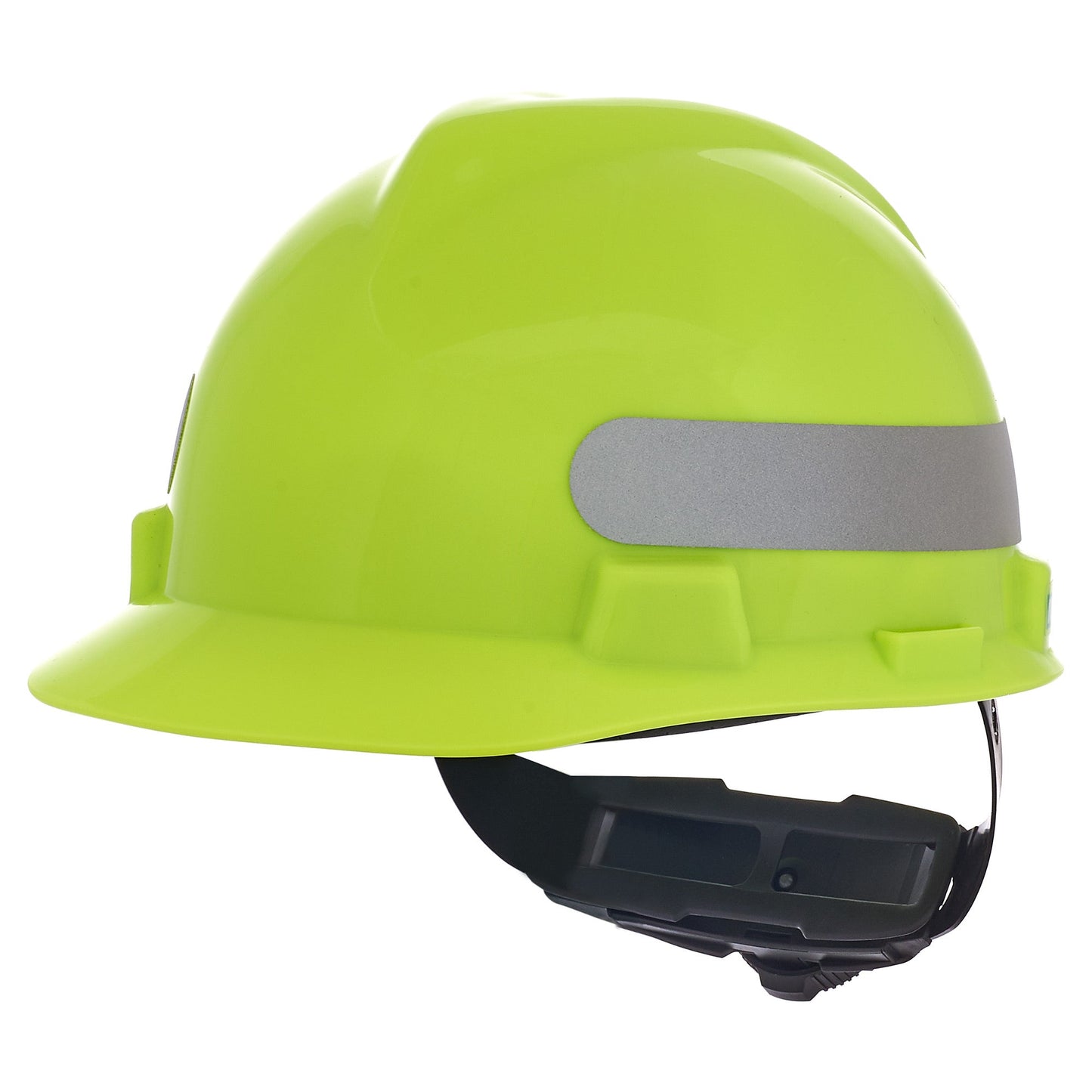 Hi-Viz Yellow Hard Hats - MSA - V-Gard Cap Style