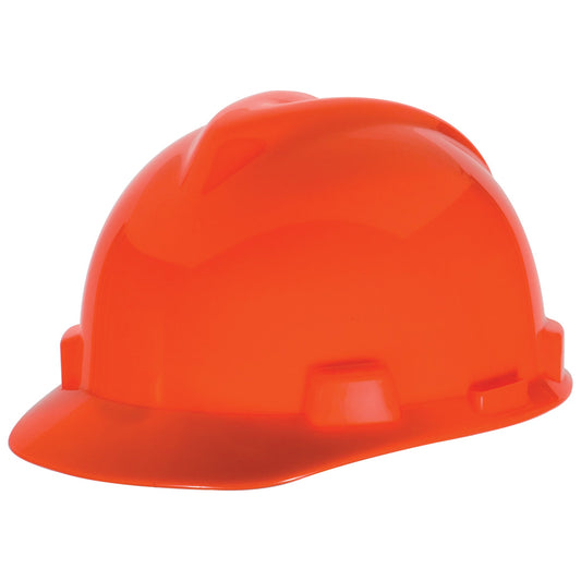 Fluorescent Orange Hard Hats - MSA - Durable Protection
