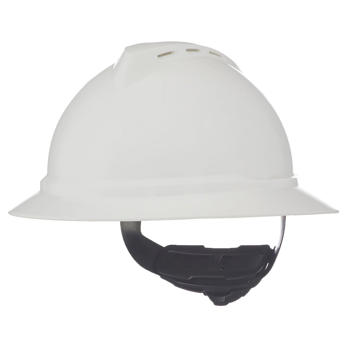 White Hard Hats - MSA - Vented Full Brim Design