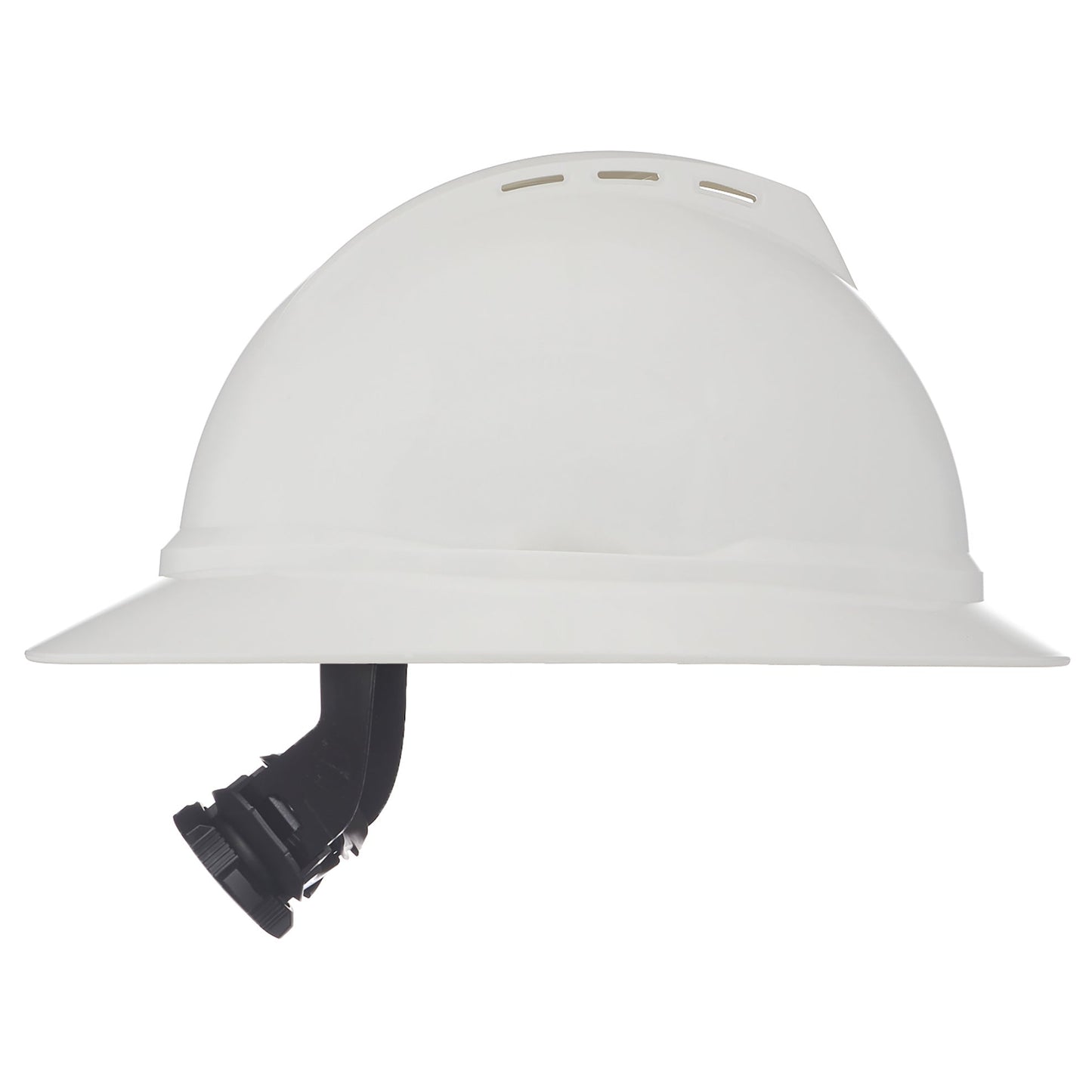 White Hard Hats - MSA - Vented Full Brim Design