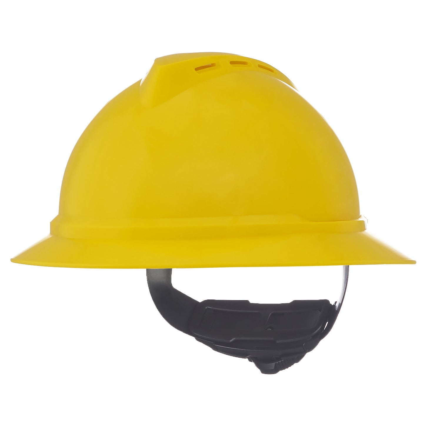 White Hard Hats - MSA - Vented Full Brim Design