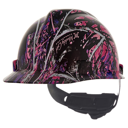 Muddy Girl Hard Hats - MSA - Durable Hydro Dip Design