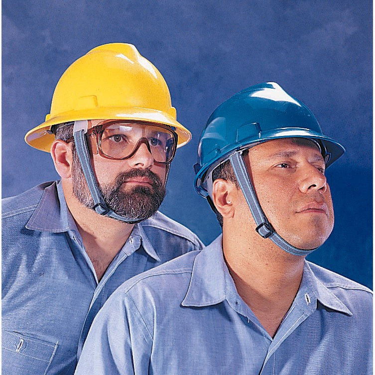 Silver Hard Hats - MSA - Full Brim Design