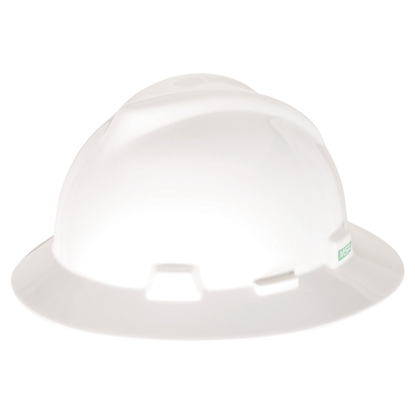 Silver Hard Hats - MSA - Full Brim Design