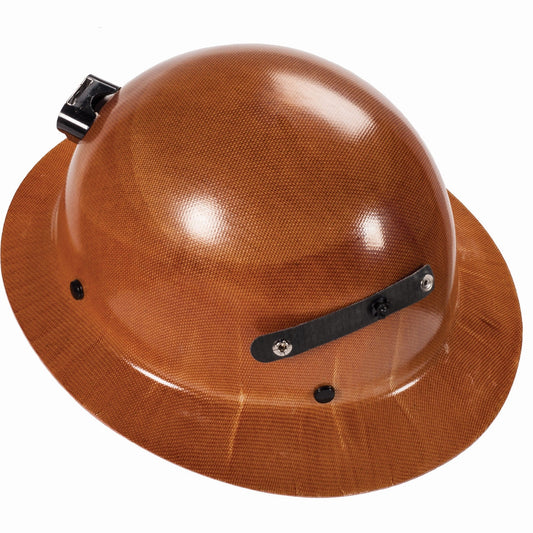 Natural Tan Hard Hat - MSA - Durable Full Brim Design
