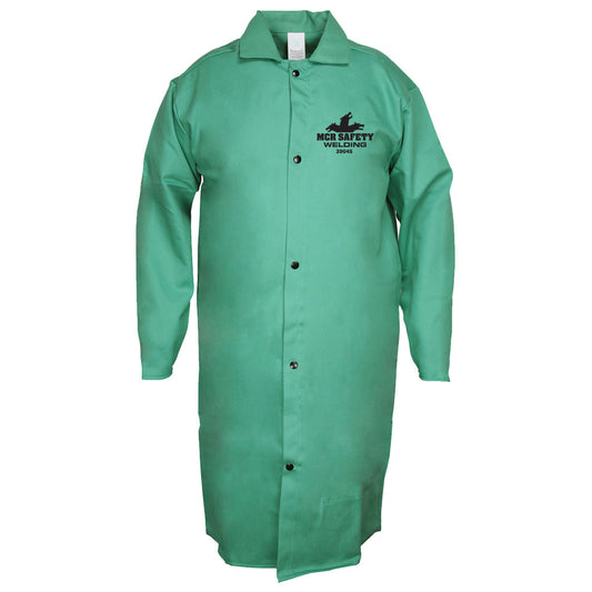 Green Welding Jackets - MCR Safety - Fire Resistant Cotton