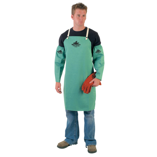 Green Welding Aprons - MCR Safety - Flammable Resistant