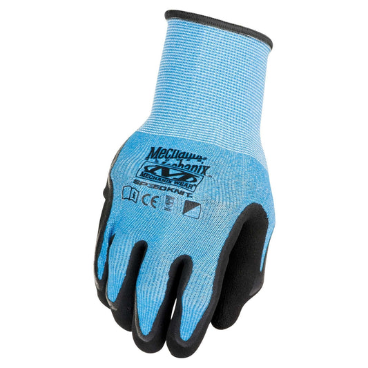 Blue String Knit Gloves - Mechanix - CoolMax Fabric