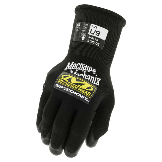 Black String Knit Gloves - Mechanix - Touchscreen Capable