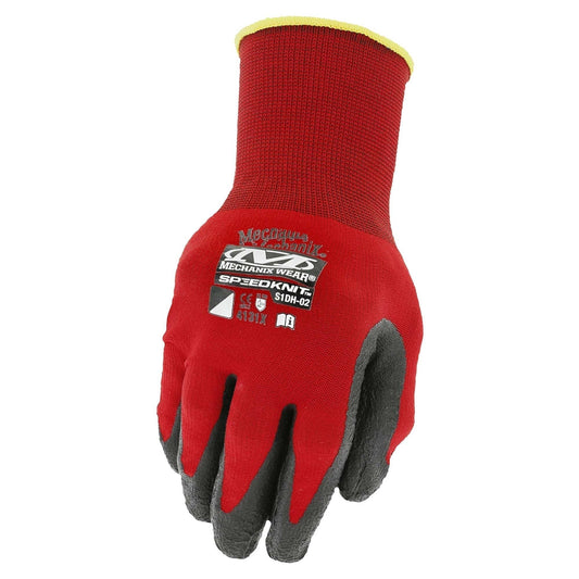 Red Abrasion Knit Gloves - Mechanix - High Performance