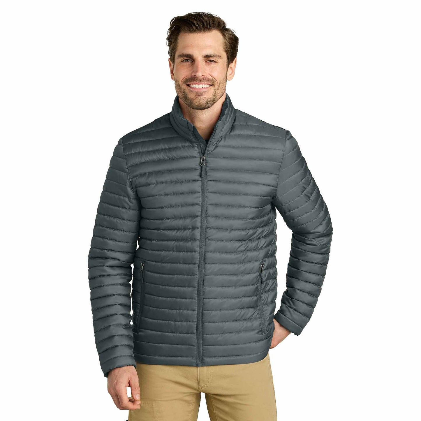 Black Quilted Jacket - Eddie Bauer - Packable Style
