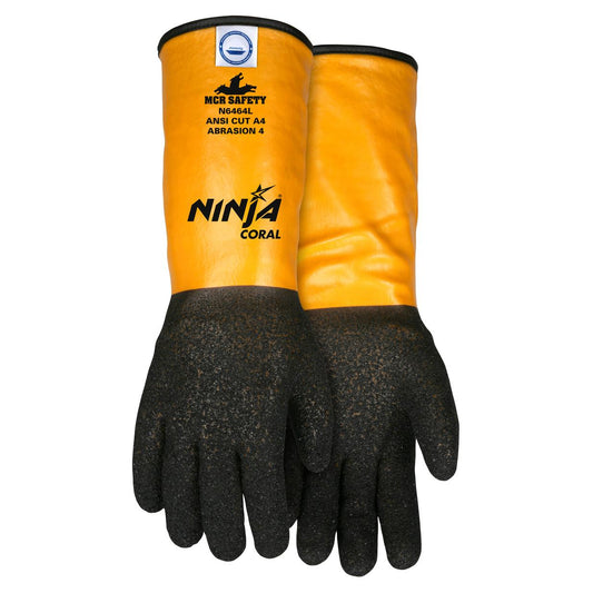 14" Durable PVC Cuffs Gloves - MCR Safety - Cut-Resistant