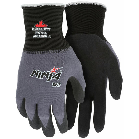 15 Gauge Nylon/Spandex Gloves - MCR Safety - Nitrile Coated
