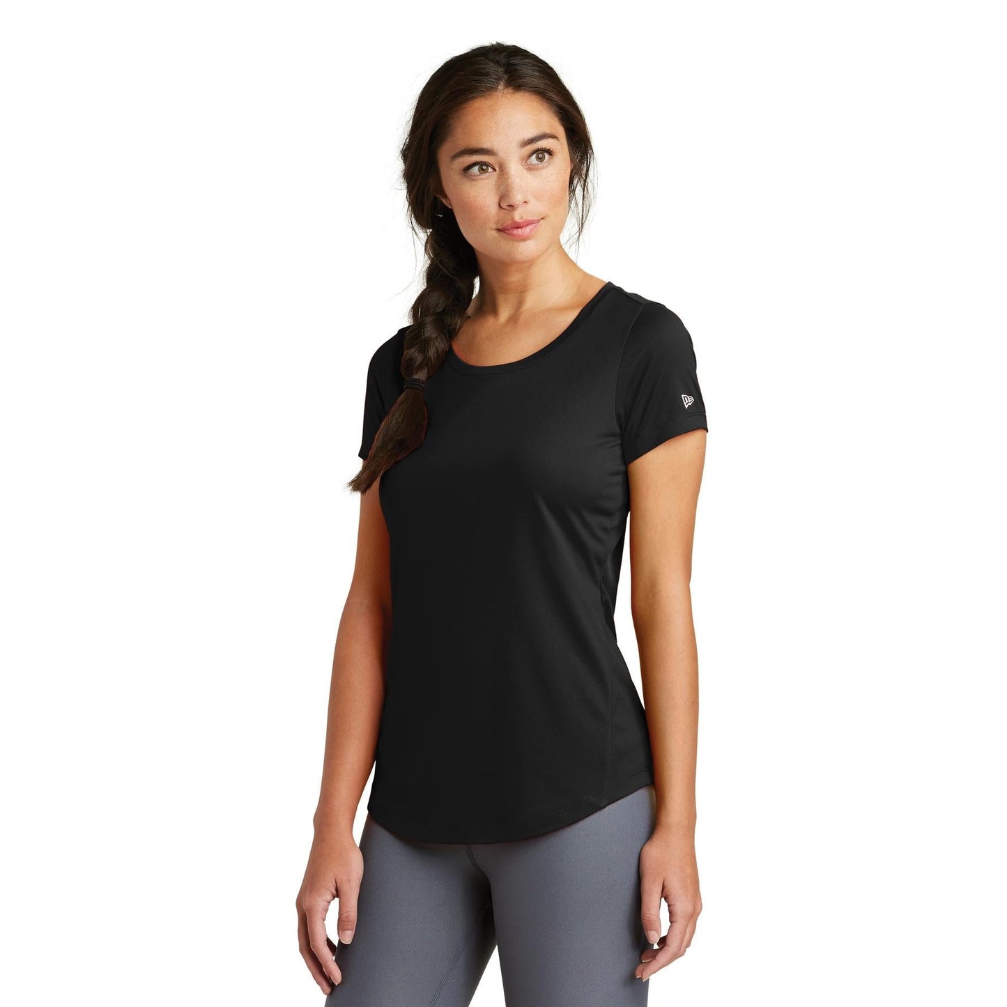 Black Solid T-Shirt - New Era - Moisture Wicking