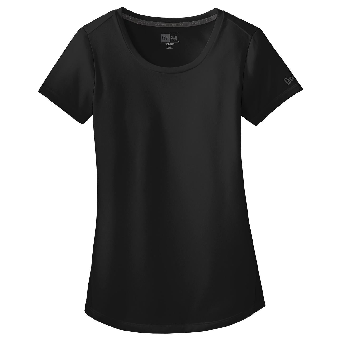 Black Solid T-Shirt - New Era - Moisture Wicking