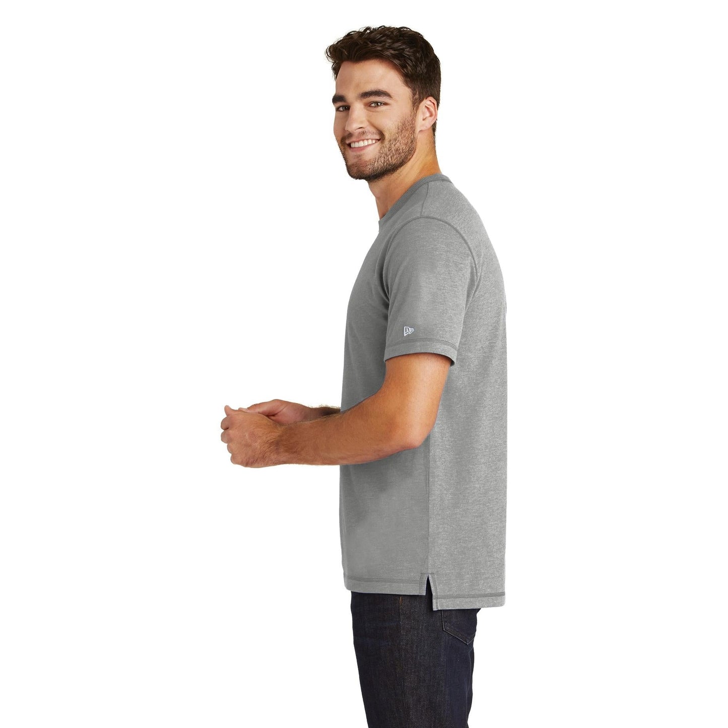 Black Heather T-Shirt - New Era - Soft Sueded Cotton Tee