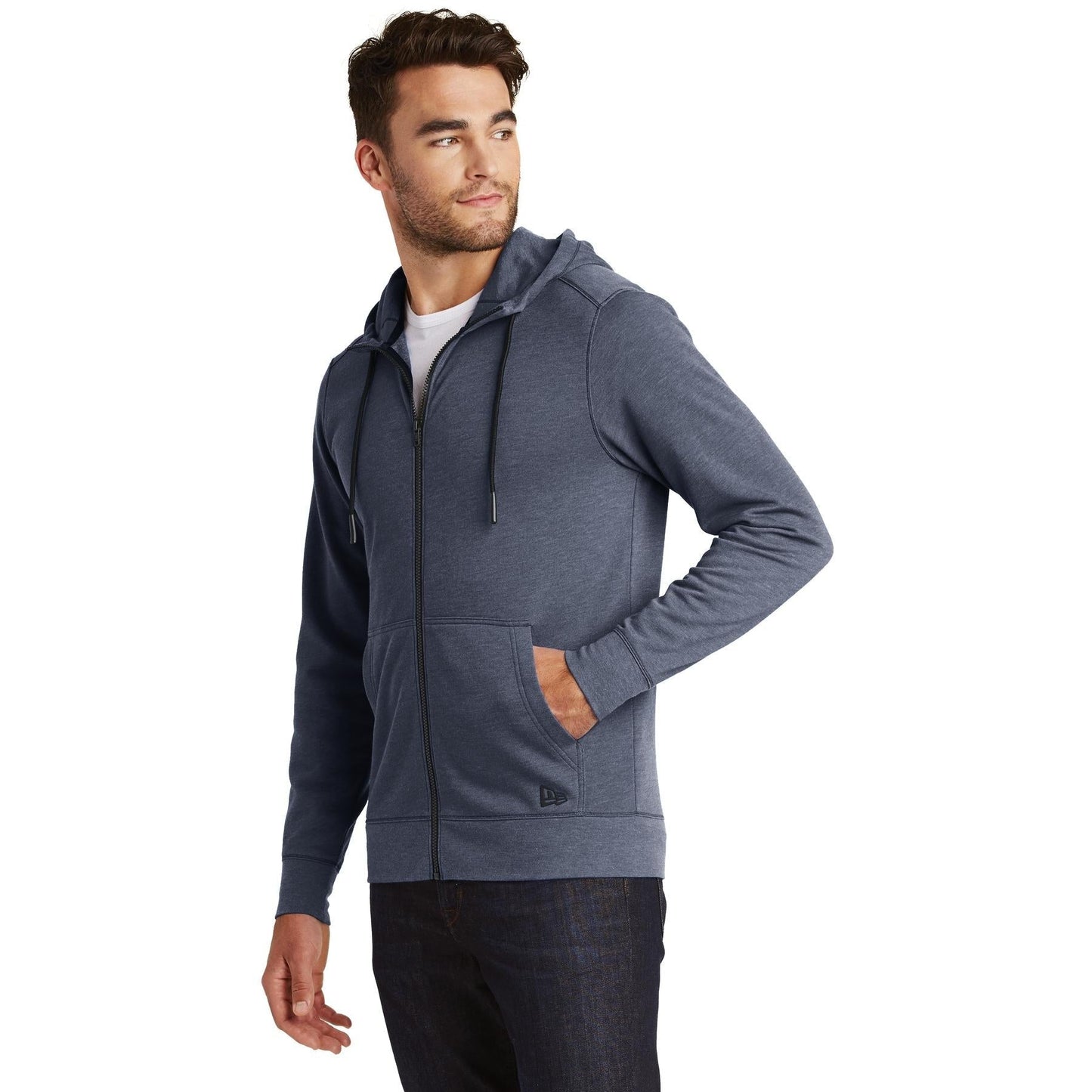 Black Heather Hoodie - New Era - Tri-Blend Fleece