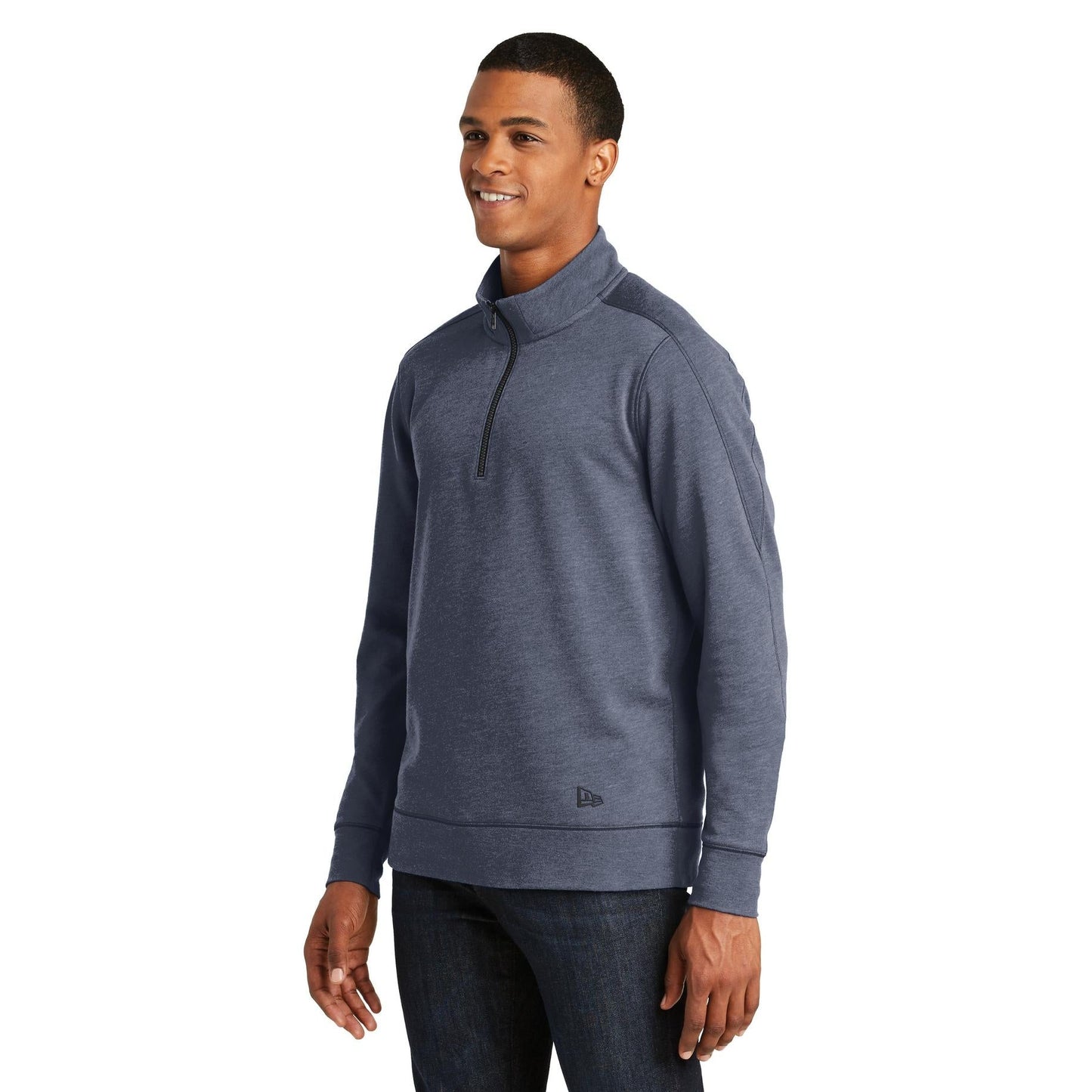 Black Heather Sweatshirt - New Era - Tri-Blend Fleece