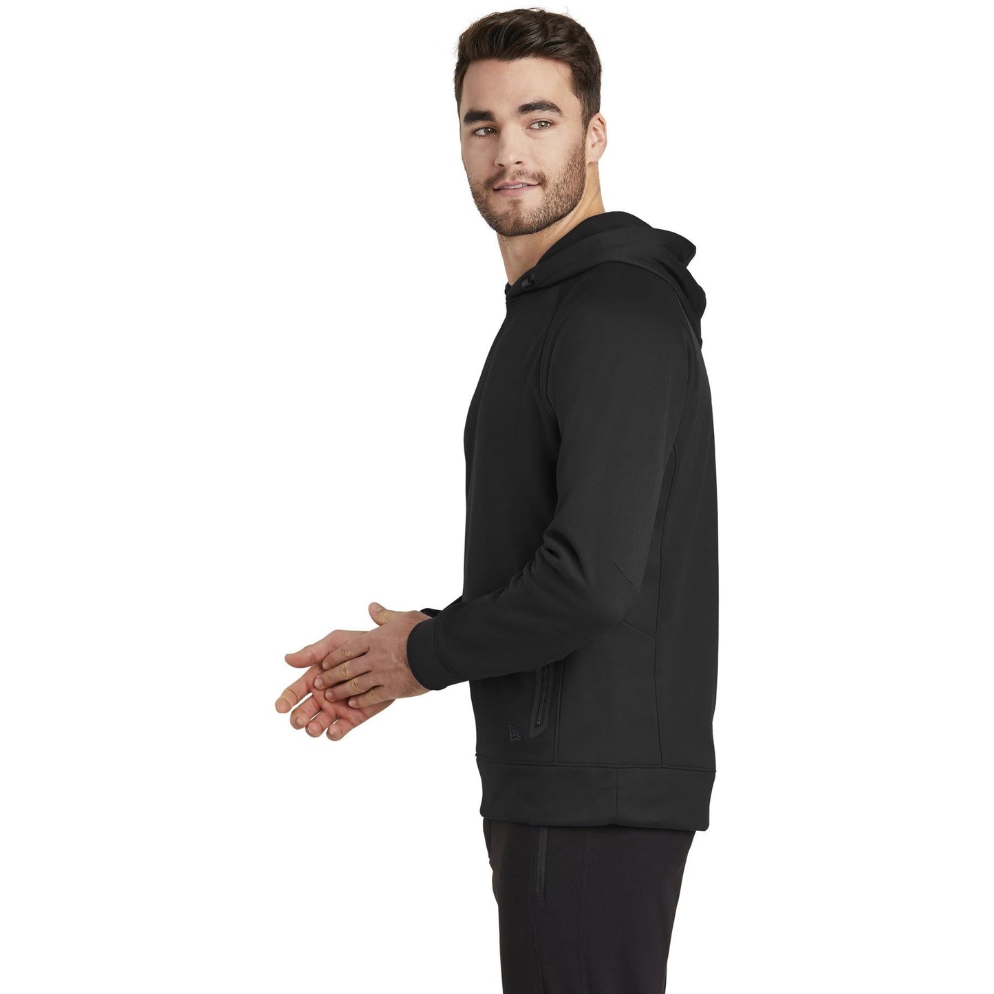 Black Sweatshirts - New Era - Fleece Pullover Hoodie
