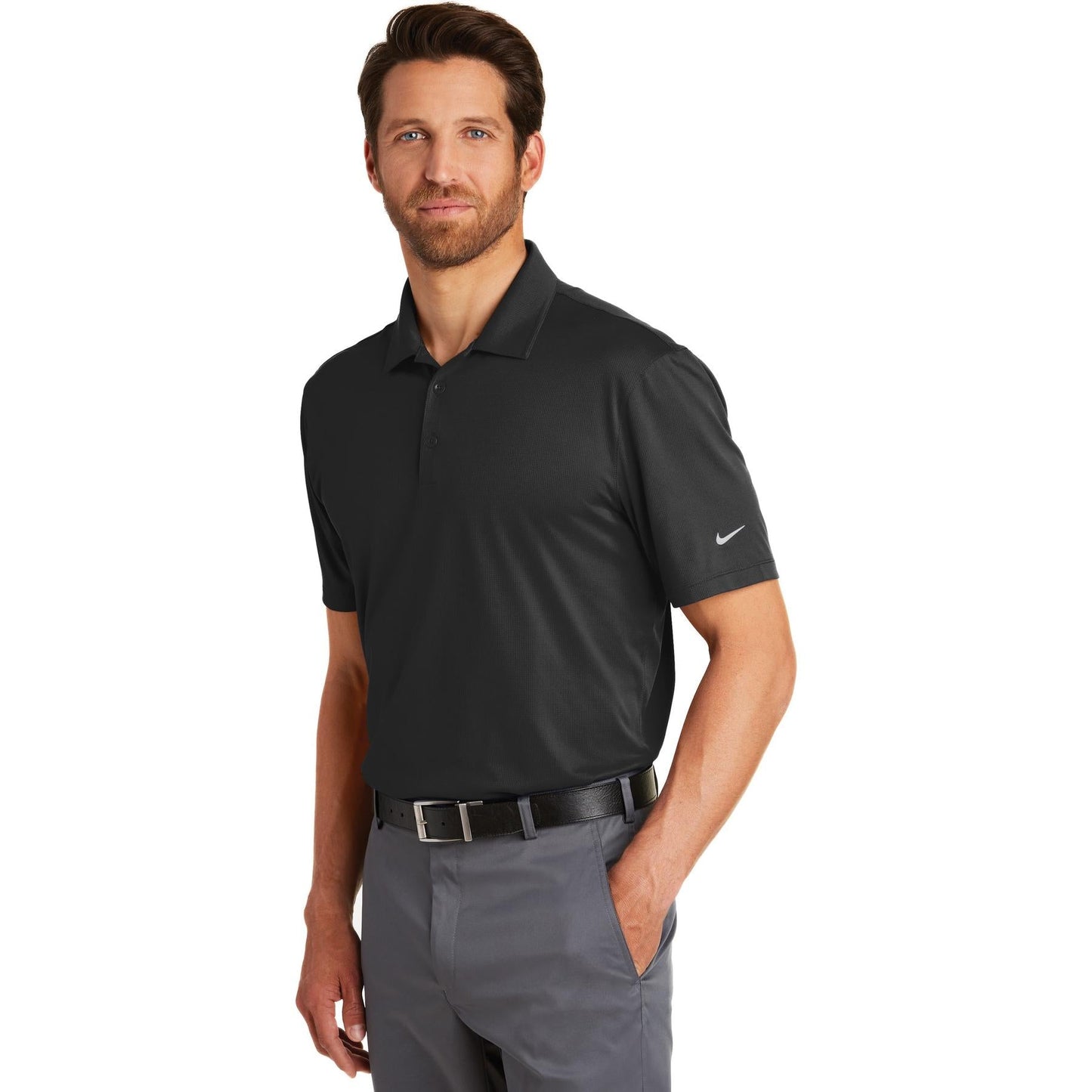Black Polo Shirt - Nike - Dri-FIT Comfort Fit