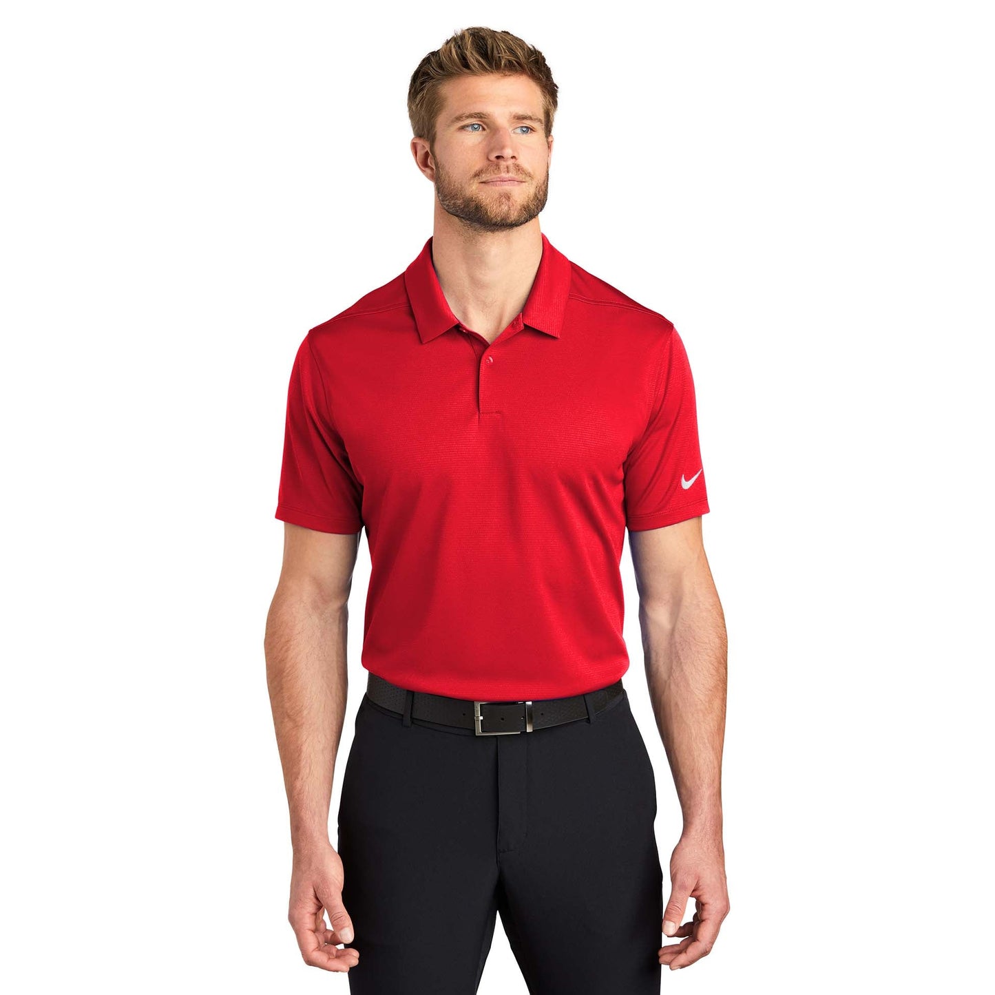 Black Polo Shirt - Nike - Dri-FIT Fabric Design