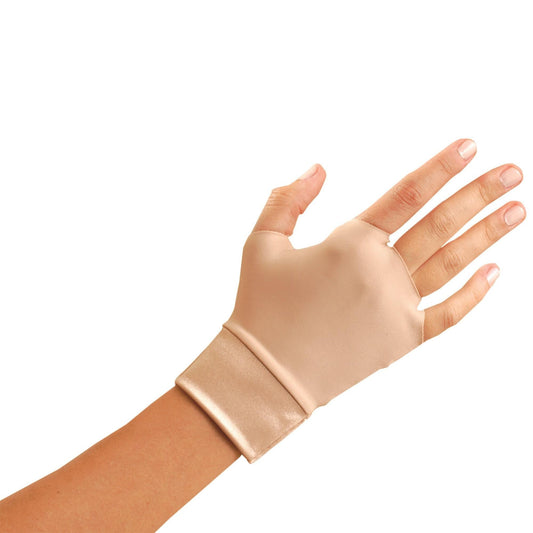 Tan Support Gloves - OccuNomix - Fingerless Design