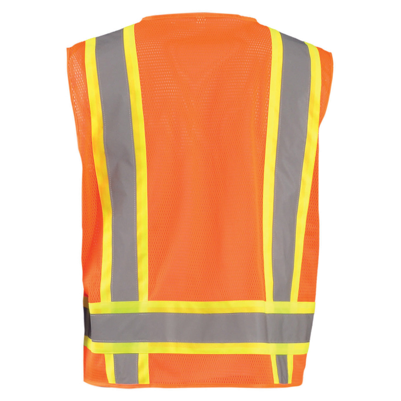 Orange Safety Vests - OccuNomix - Reflective Mesh Design