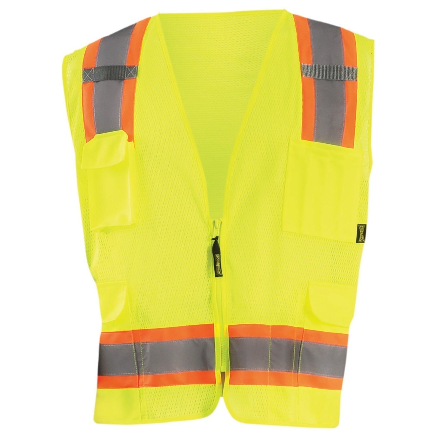 Orange Safety Vests - OccuNomix - Reflective Mesh Design
