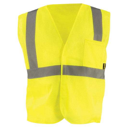 Orange Safety Vests - OccuNomix - Reflective Mesh