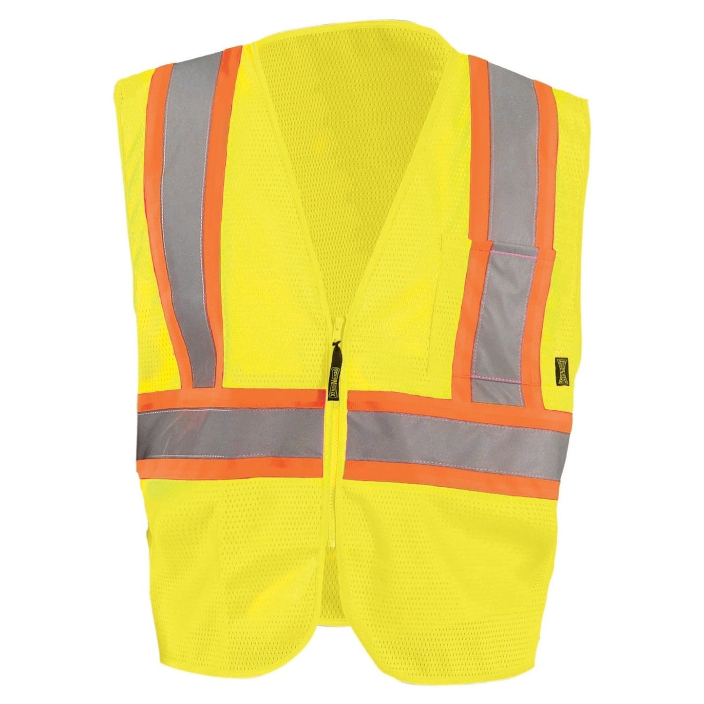 Orange Safety Vest - OccuNomix - Mesh Two-Tone Reflective