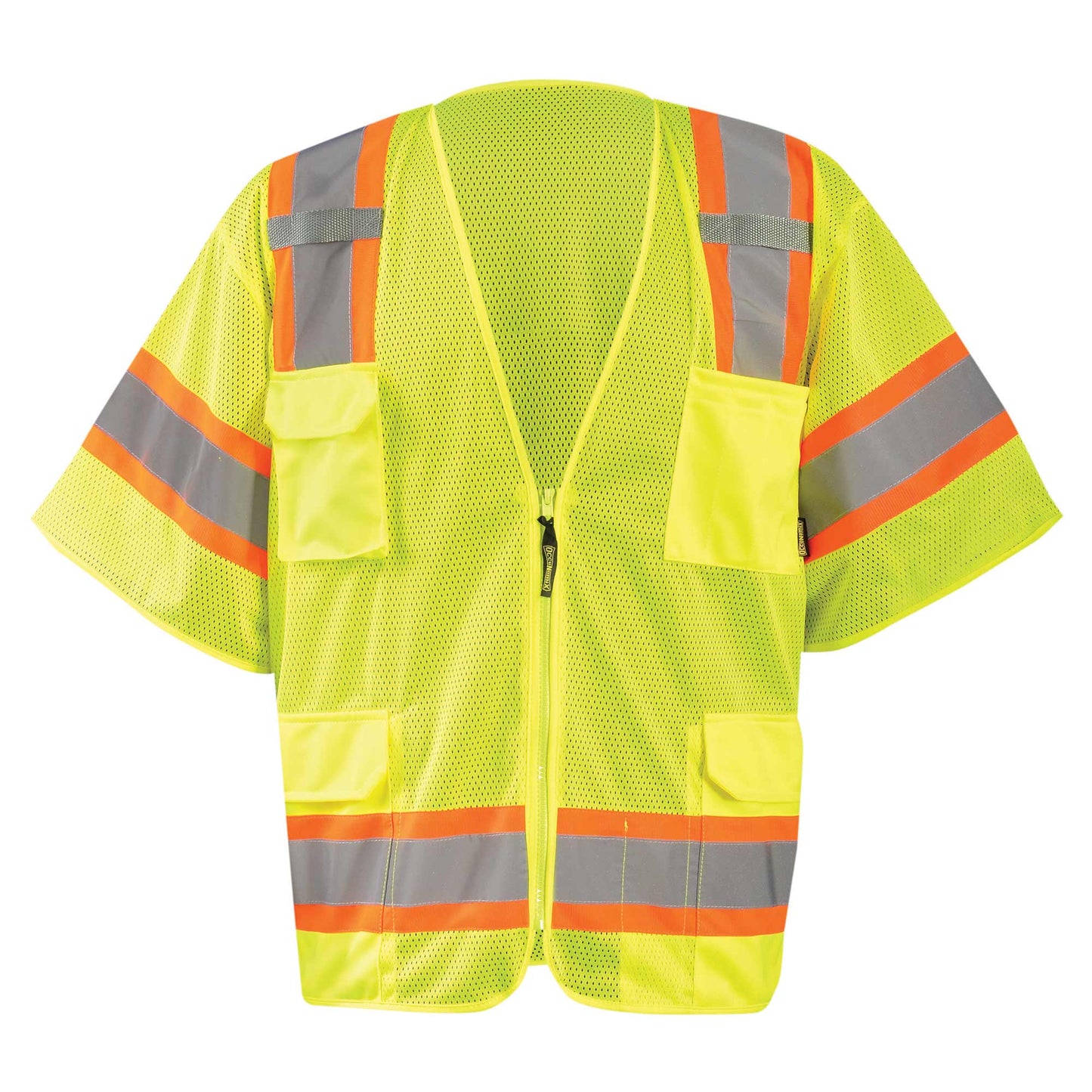 Orange Safety Vest - OccuNomix - Reflective Mesh